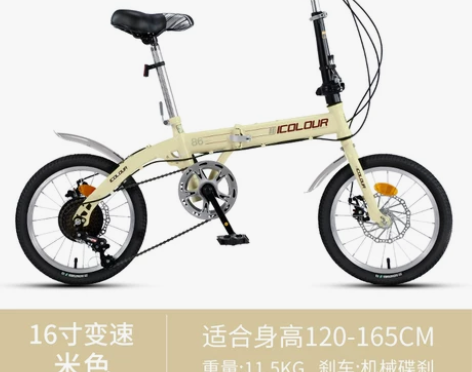 16寸折叠自行车 原价400多 我买的时候...