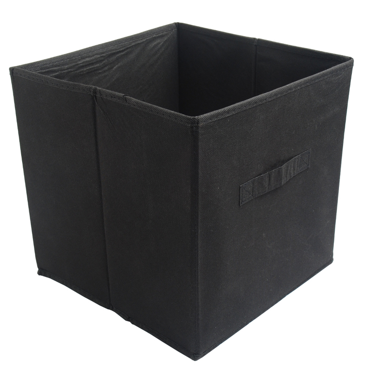 无纺布艺硬质收纳箱,收纳盒,二边有拎手,无...