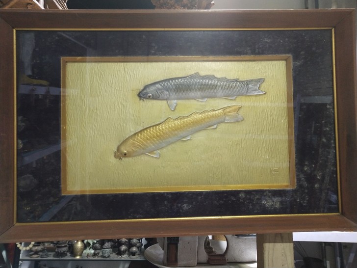 日本回流,铜板画,鎏金溜银,做工精细,名家...