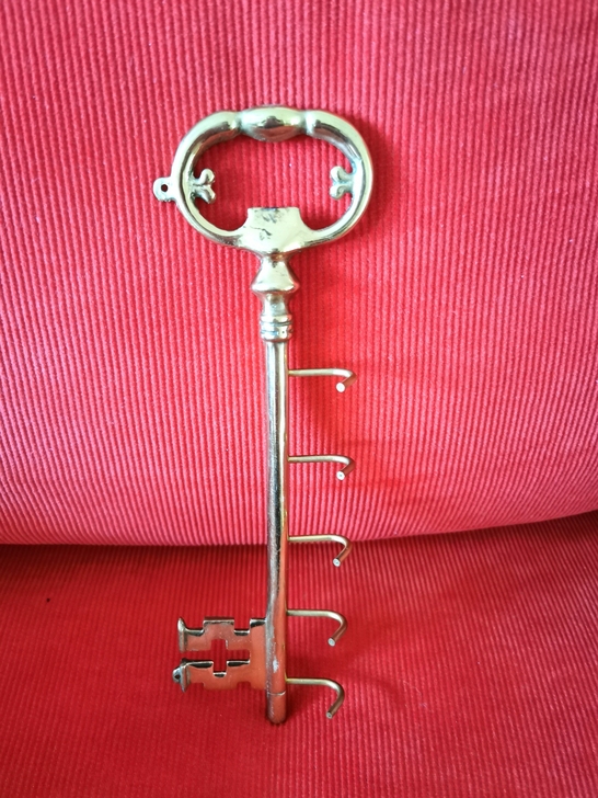 Vintage西洋古董铜挂钩和开瓶器一体