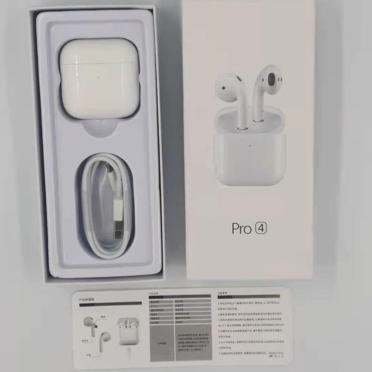 华强北pro4代蓝牙耳机主动降噪无线塞入O...