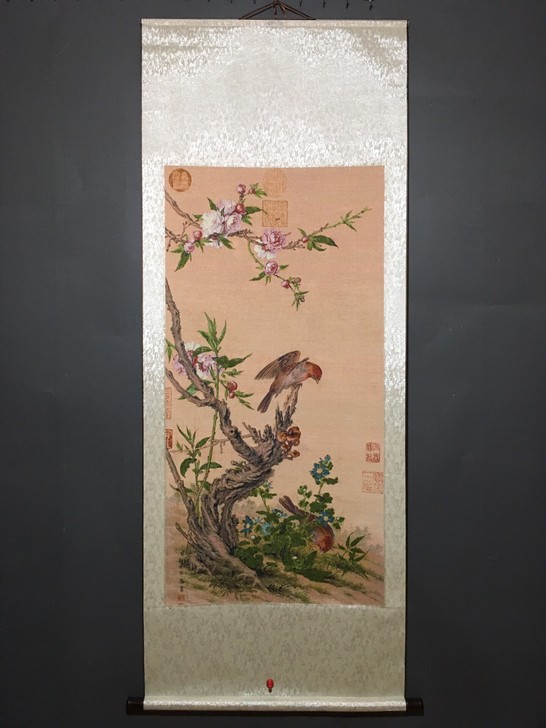 编号:GH096 中堂刺绣画 中堂花鸟画 ...