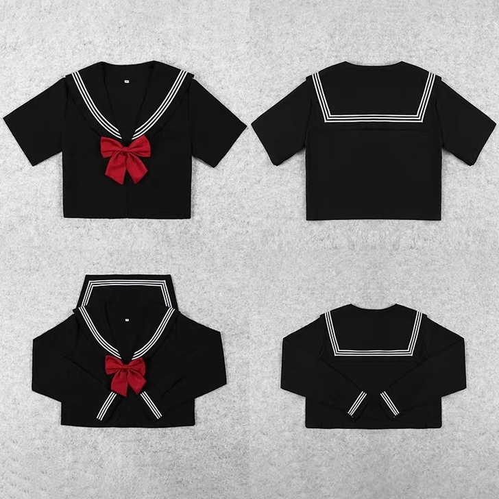 jk制服裙正版不良黑