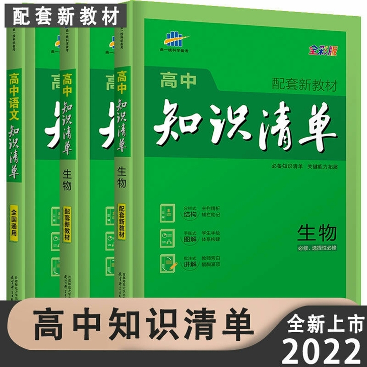 2022版知识清单高中初中数学物理化学生物...