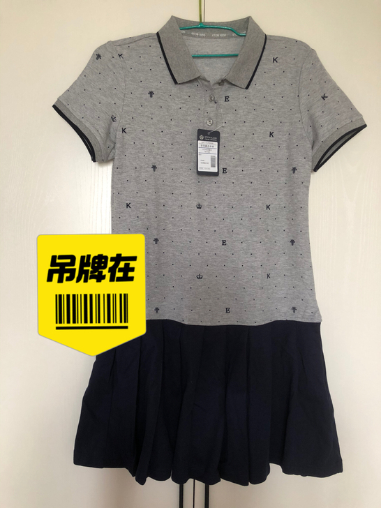 全新女孩短袖连衣裙，吊牌在，运动风，网球裙...