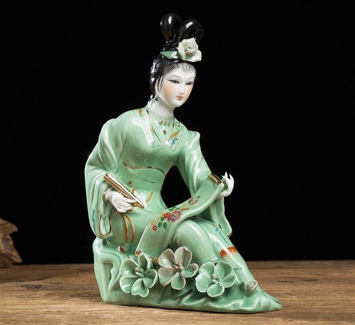 景德镇瓷器美女 艺术品 传统文化 书画仕女...