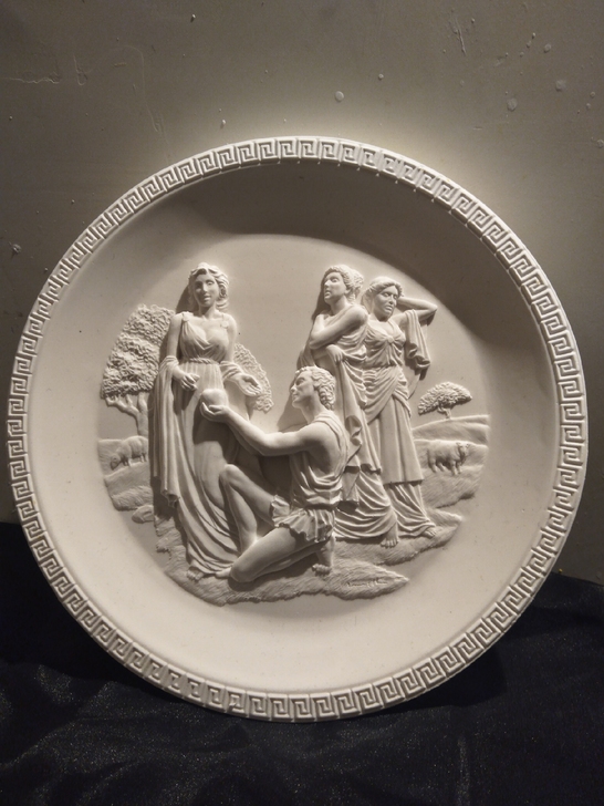 浮雕挂盘石膏像欧式风格装饰画立体3D视觉