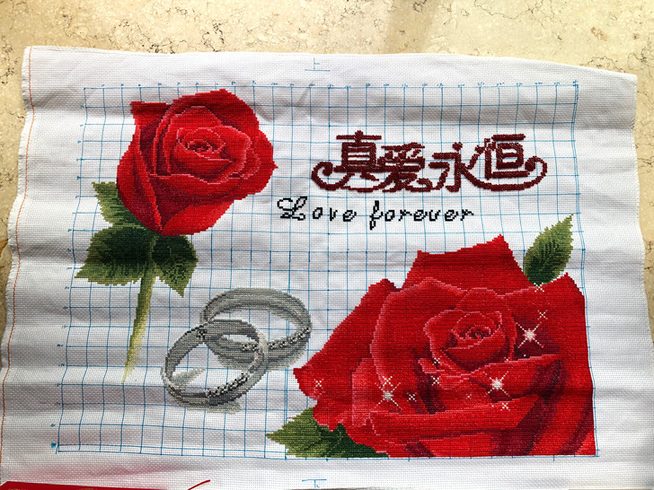 纯手工刺绣画全新，可做玄关客厅卧室装饰画！