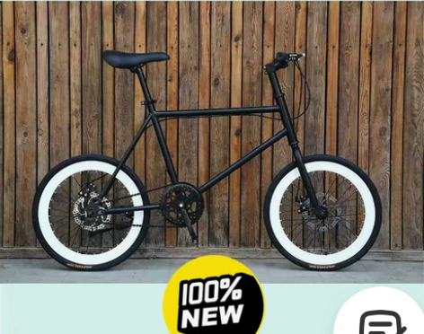 死飞自行车单车男女学生死飞倒刹碟刹20寸迷...