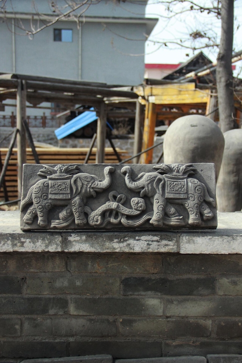 《老砖雕刻画##amp；ldquo；太平有...