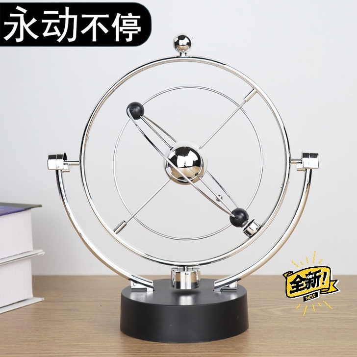 客厅摆件装饰品永动仪牛顿摆球办公桌工艺品办...