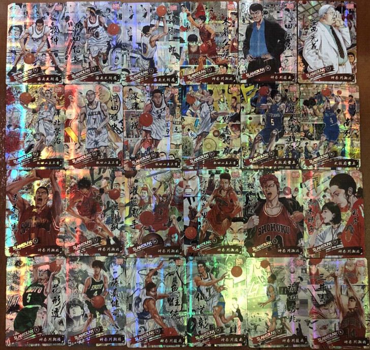 灌篮高手闪卡24张 灌篮高手纱布闪 全新未...