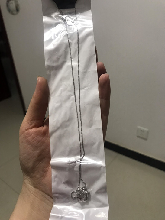 全新六芒星银色项链,保色一年,因为未拆封,...