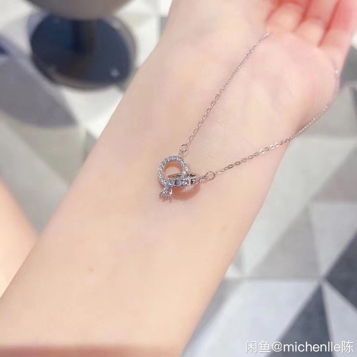 周大福同款soinlove环环相扣钻石项链...