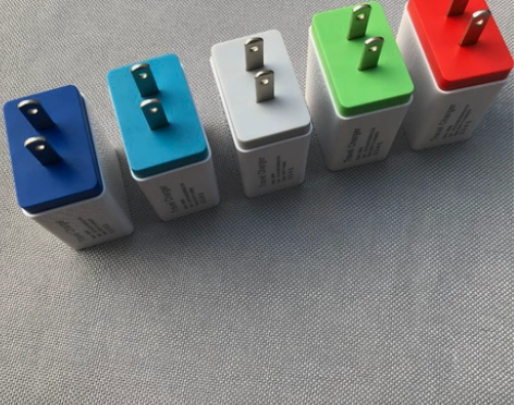 手机充电器5V2A两口智能快充充电器安卓苹...