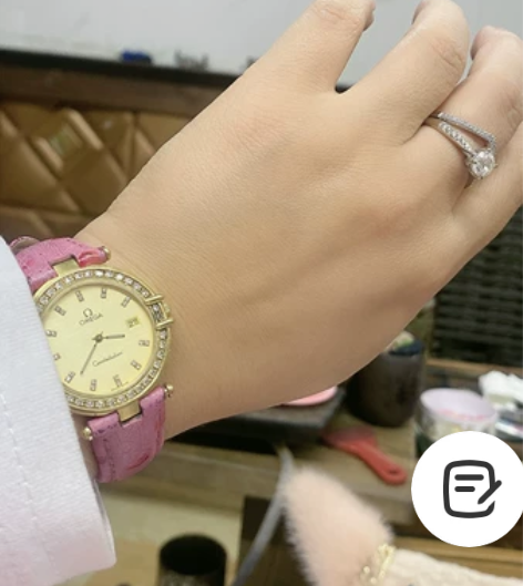 欧米家女表,喜欢18k实金,每颗都是天然钻...