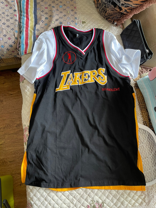 【婷二推荐】夏日特定 运动风长款篮球T裙0...