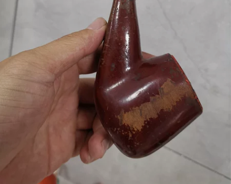 老烟斗，实木烟斗，尺寸成色如图，喜欢的拿去...