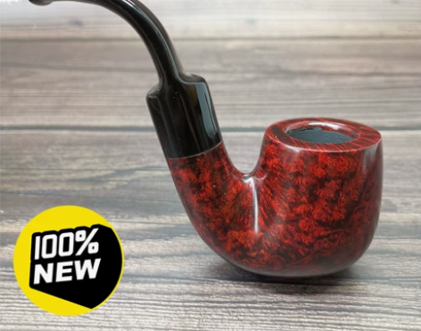 特价全新石楠木烟斗中号奥保罗式烟斗9mm烟...