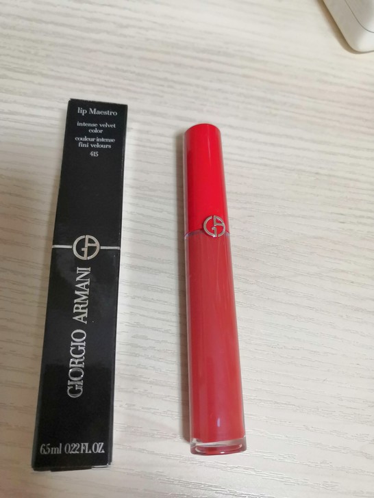 阿玛尼415红管唇釉,李佳琦推荐色号,小红...