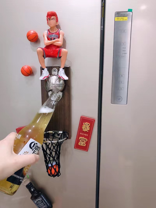 篮球开瓶器冰箱贴灌篮高手啤酒起瓶器樱木花道