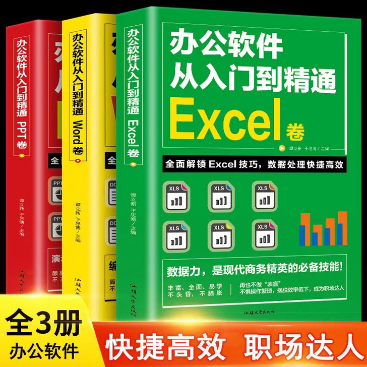 Word Excel PPT全3册电脑办公...