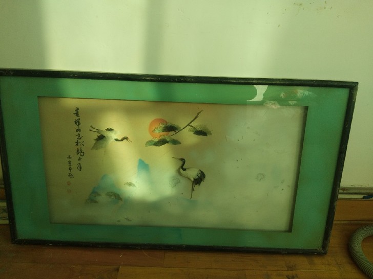 羽毛画，工艺画
