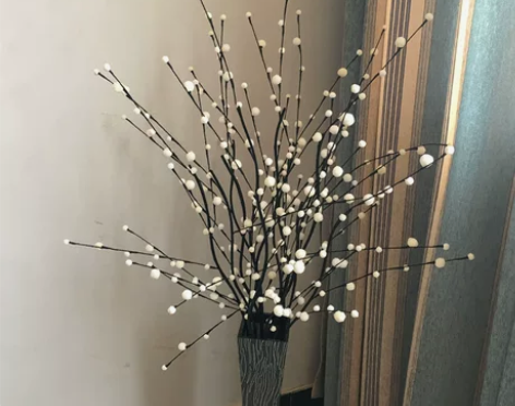 满天星仿真花叶脉干花假花花束装饰花艺客厅落...