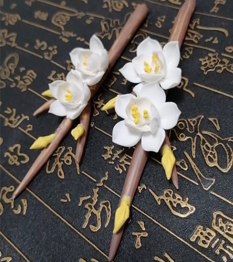 陶瓷花，一对出售，可做茶摆和插花摆件，造型...