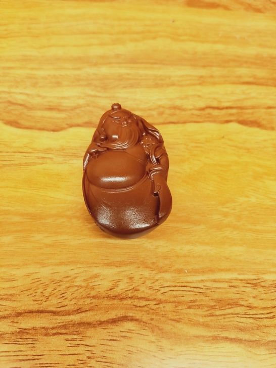 宜兴紫砂 雕塑 茶宠 手把件 小关公