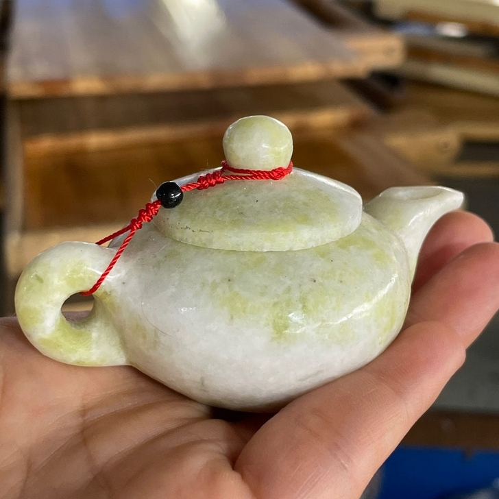 玉雕玉石水壶功夫茶玉水壶玉器客厅摆件酒壶古...