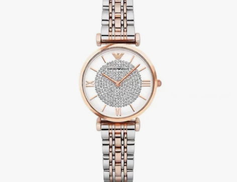 阿玛尼满天星玫瑰金手表 闲置便宜出，不正给...