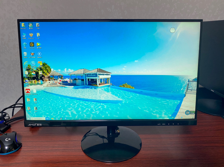 夏新24寸超薄无边框显示器 75hz 接口...