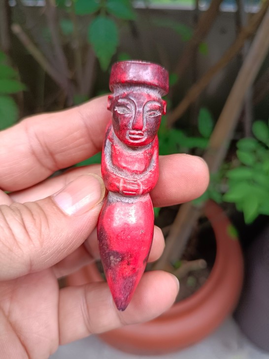 老朱砂,老东西挂件,保存完好,没有瑕疵