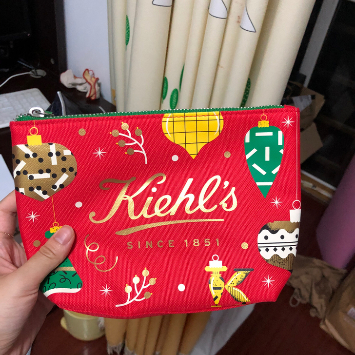 包邮全新海淘现货科颜氏kiehls化妆包