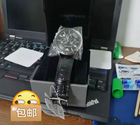 阿玛尼手表男表多功能石英表男表时尚商务防水...