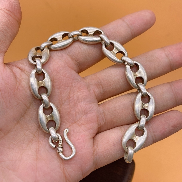 珍品回流男式925手链 一条～保存完好～品...