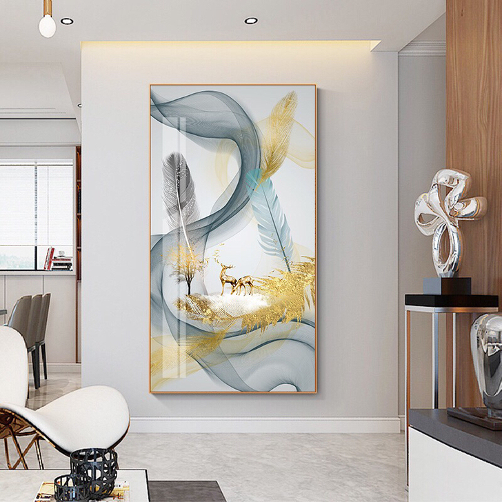 全新 玄关走廊装饰画新中式抽象招财风水装饰...