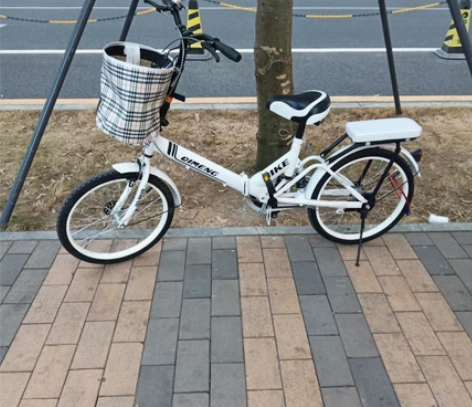 【特价清仓】自行车女式折叠通勤车中小学生脚...