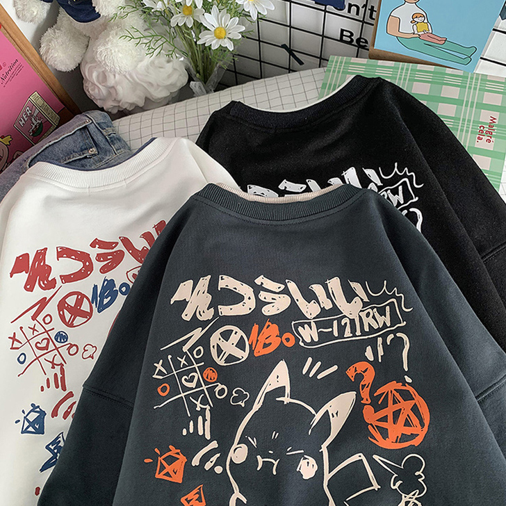 卫衣女宽松潮牌ins洋气2021新款潮韩版...