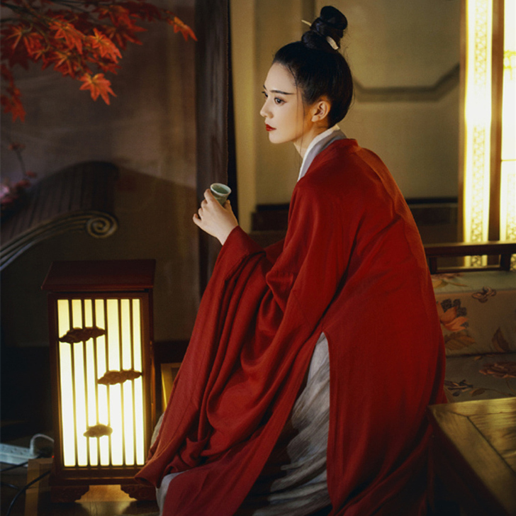 东方不败红颜传统汉服女魏晋风交领齐腰襦裙大...