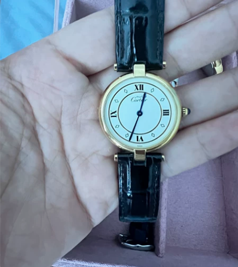高定C家手表罗马vintage中古蓝色指针...