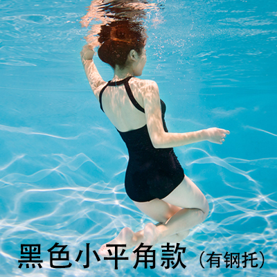 泡温泉泳衣女式保守新款超仙显瘦运动专业连#...