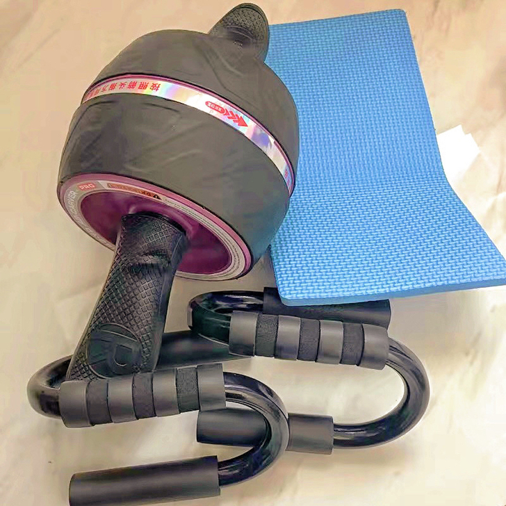 全新】健腹轮健身轮自动回弹腹肌轮男女士收腹...