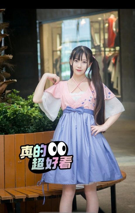 汉元素汉服连衣裙 M码