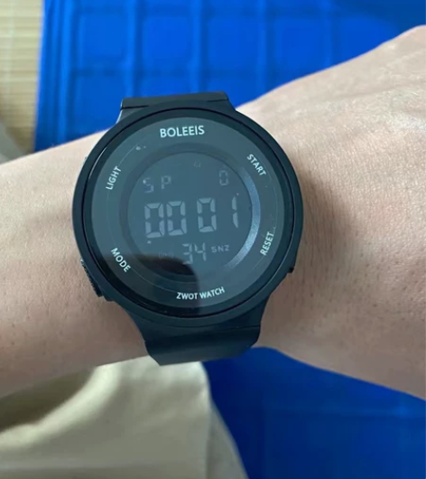 正港手表男中学生计时男士防水闹钟高中初中潮...