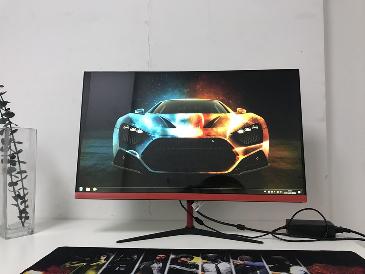 27寸144hz曲面显示器高清无边无边框2...