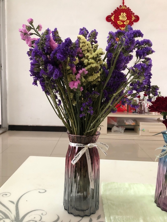 玻璃花瓶加厚客厅插花摆件水培百合花瓶干花勿...