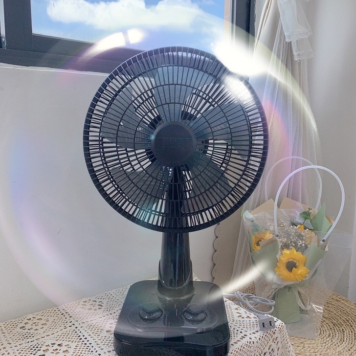 处理 9寸 静音立式摇头小风扇 36.9元...