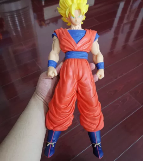 七龙珠孙悟空，超级赛亚人，搪胶模型，原盒都...